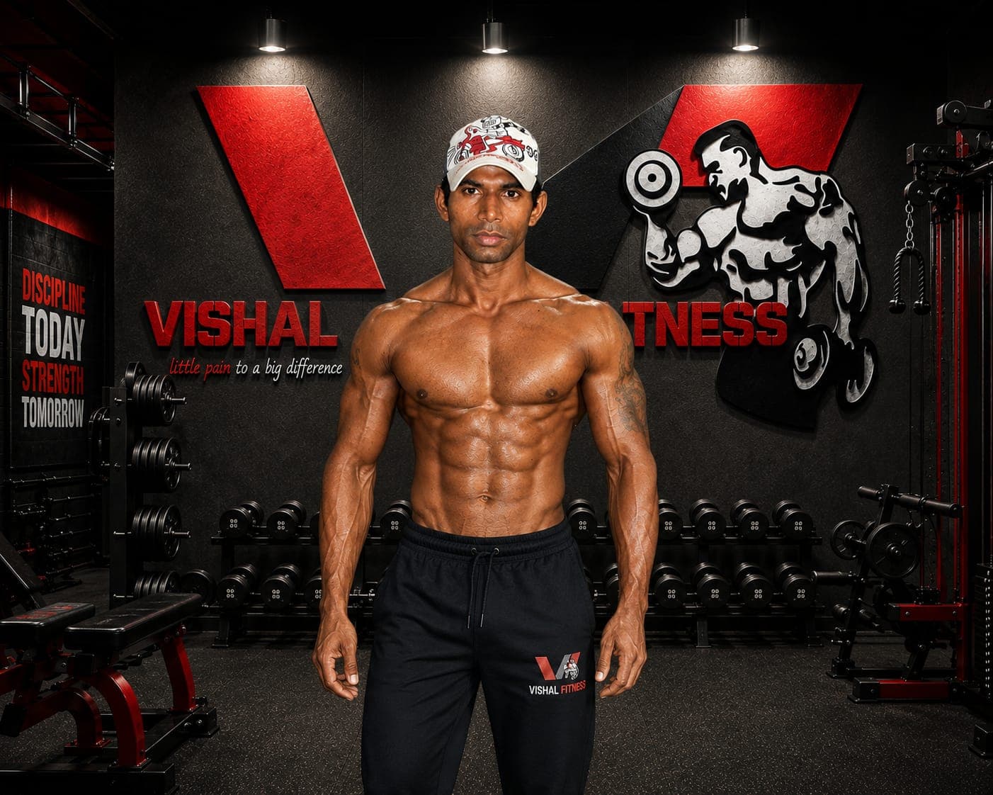 Vishal Fitness owner, guests, and gym showcase 2