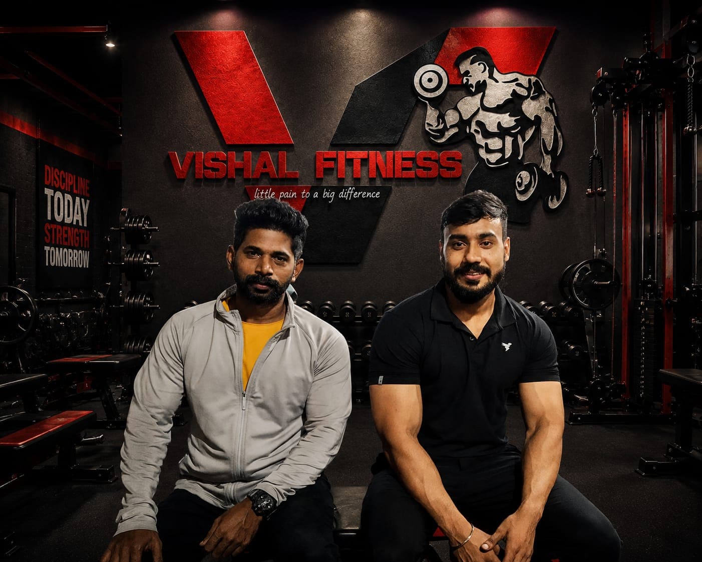 Vishal Fitness owner, guests, and gym showcase 3