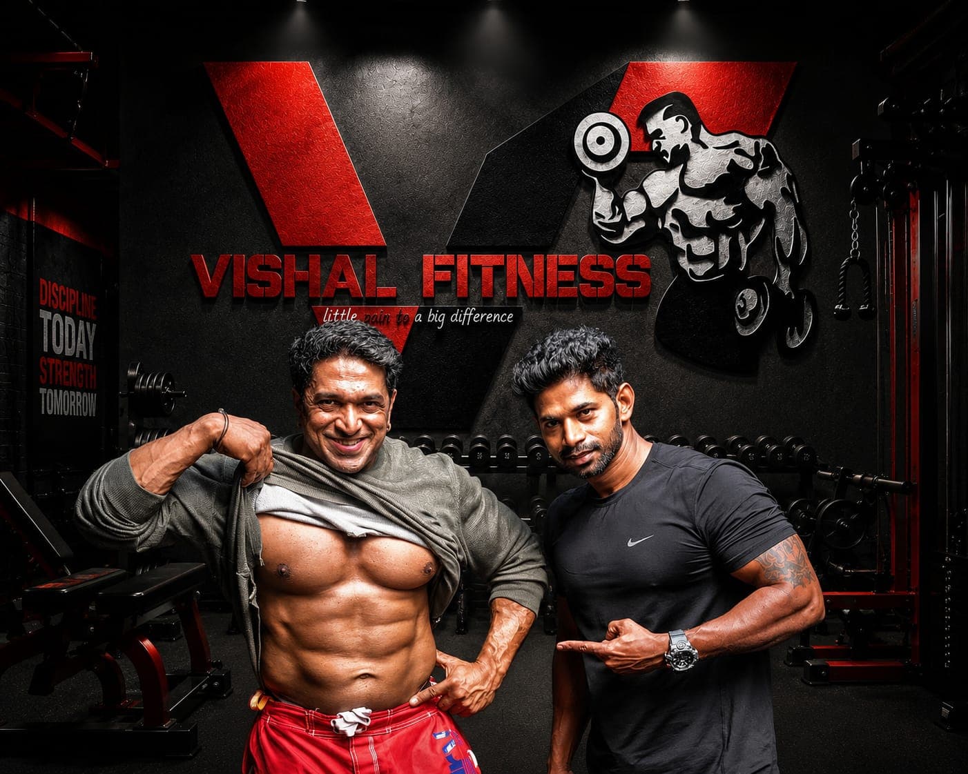 Vishal Fitness owner, guests, and gym showcase 5